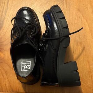 Dirty Laundry Black Chunky Lace-Up Shoes